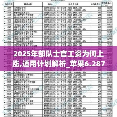 2025部队工资大幅上涨+XE版74.427_精准解释落实